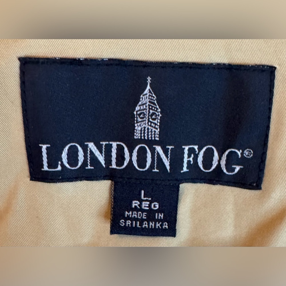 London Fog Men’s Khaki Bomber Jacket Size L - Picture 7 of 8